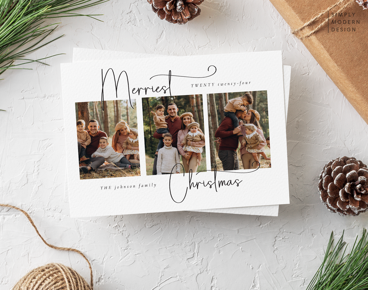 merriest christmas photo collage