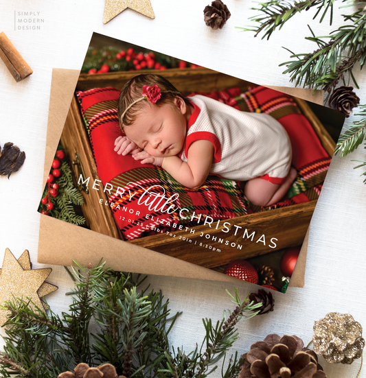 merry little christmas snowflakes