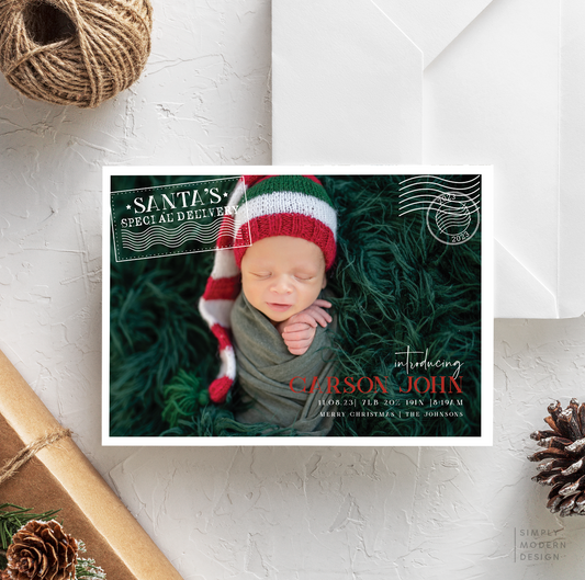 santa's special delivery postcard