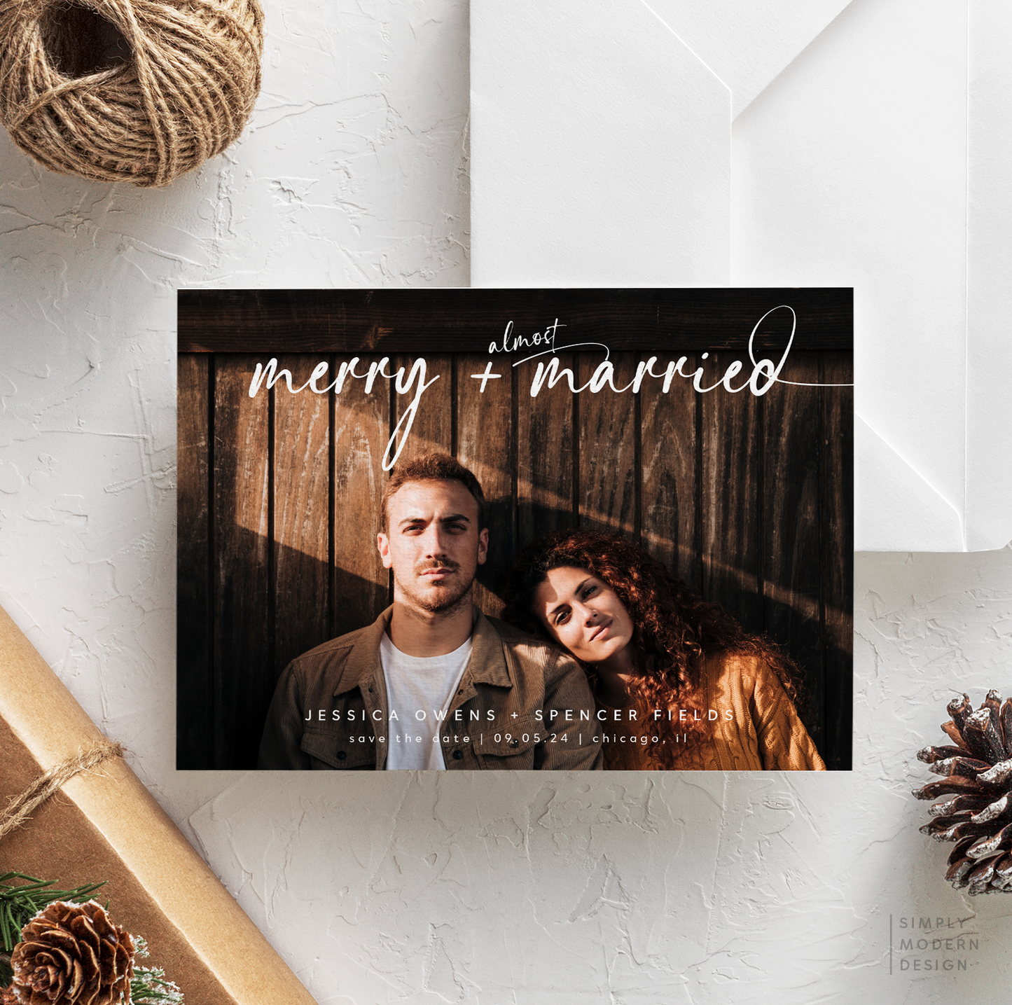 merry + almost married full snowflakes