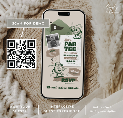 Kid's Vintage Golf Partee