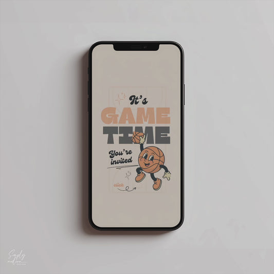 Kid's Vintage Basketball Party